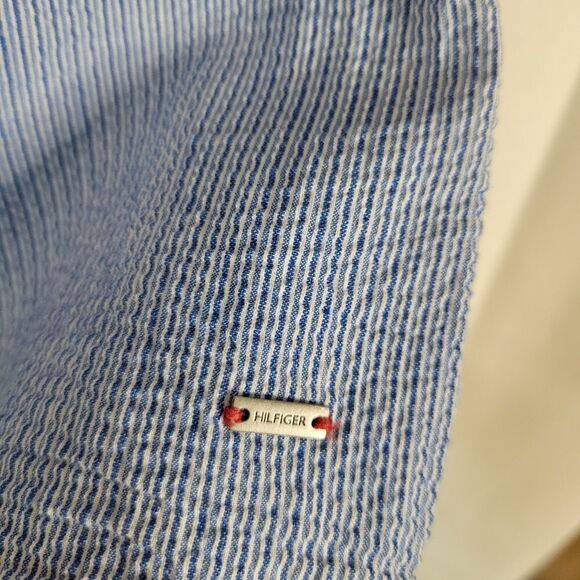 Tommy Hilfiger Blue Flare Sleeve Blouse - Picture 6 of 16